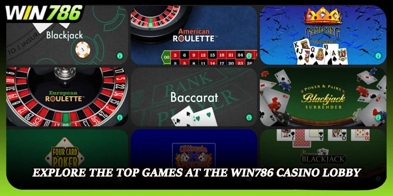 Explore the top games at the WIN786 casino lobby