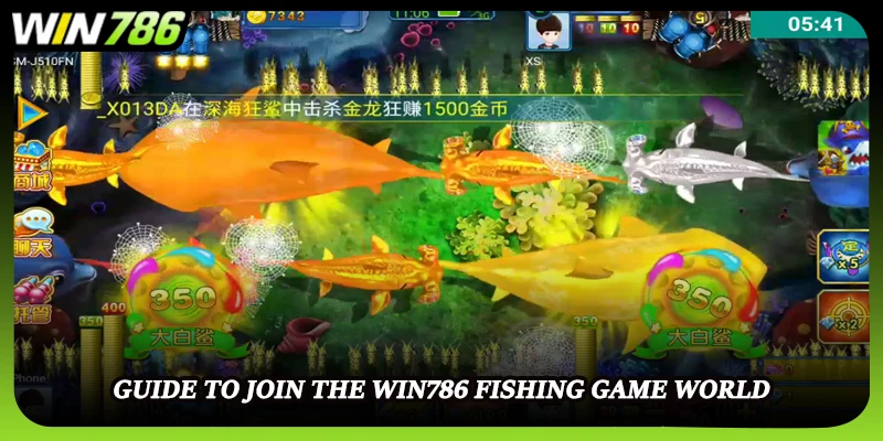 Guide to join the WIN786 fishing game world