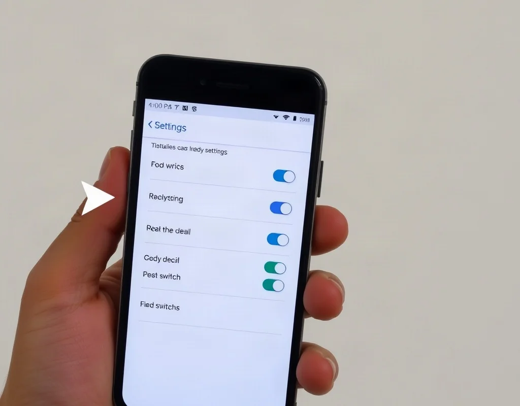 Smartphone settings screen with toggles for app installation permissions