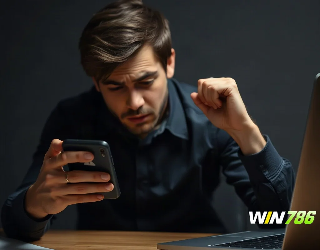 Person frustrated with smartphone showing installation error