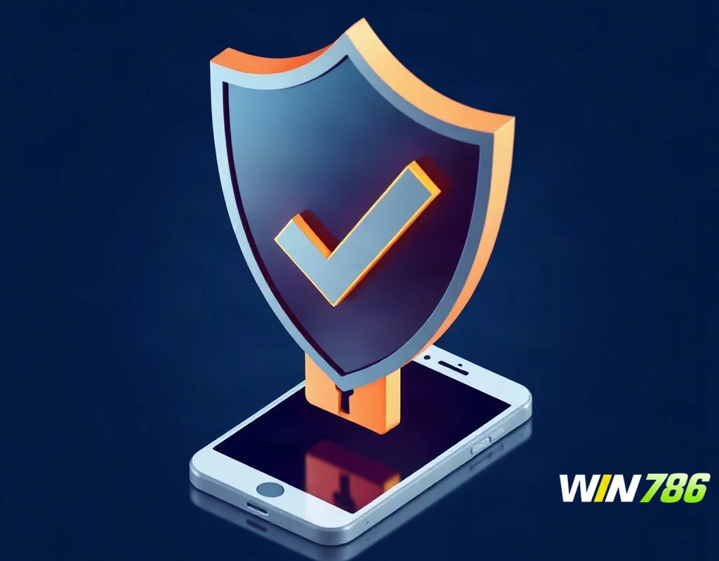 Security shield and padlock symbolizing online casino licensing and trust verification