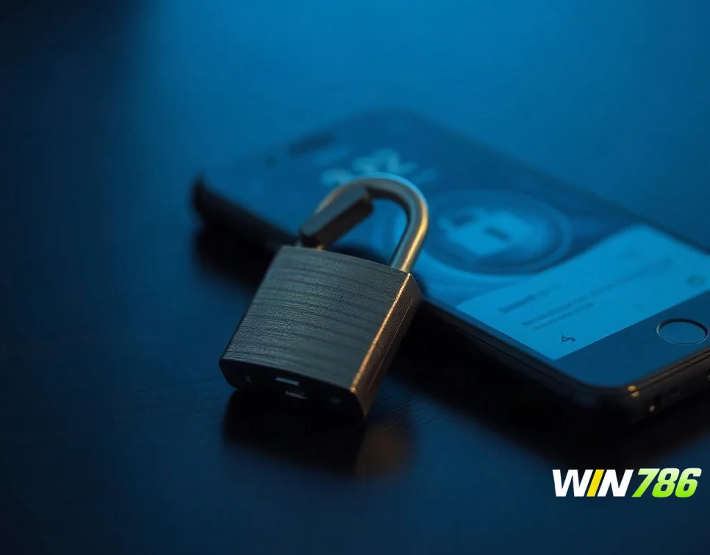 Padlock and smartphone symbolising licence and safety checks for a betting app