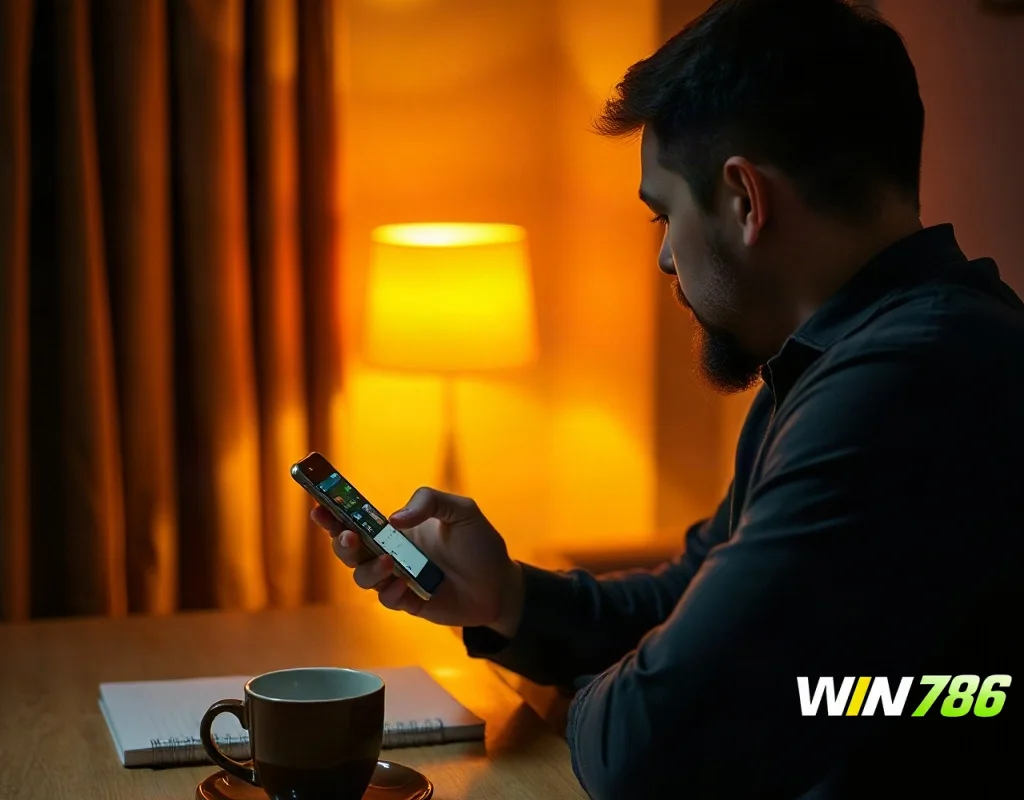 Person testing an online betting app to verify customer care number response times