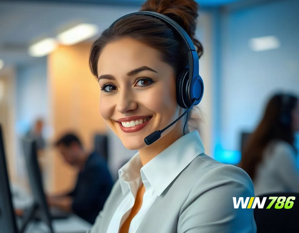 WIN786 customer support agent ready to help with online betting queries