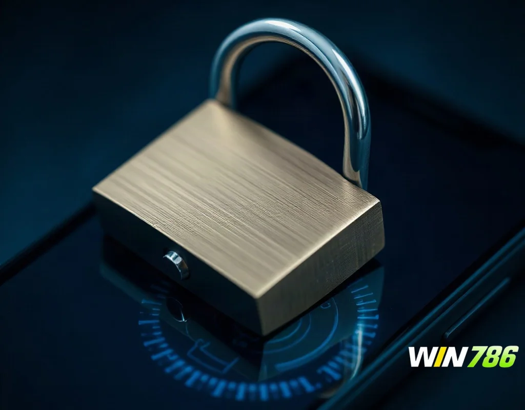 Padlock on a smartphone screen representing licence checks and iOS account security