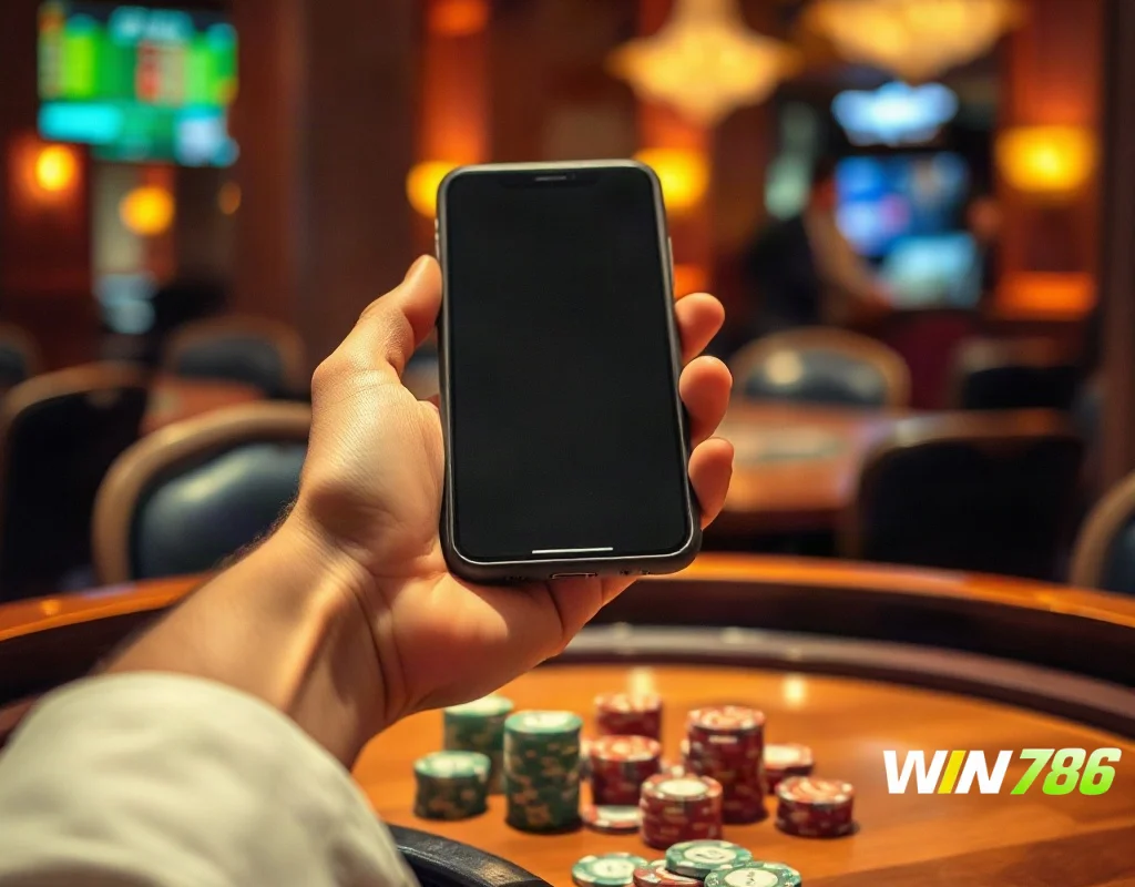 Player checking a minimum withdrawal amount on a mobile casino cashier screen